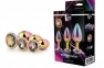 Набор радужных анальных пробок GLEAMING LOVE MULTICOLOUR PLUG SET (DT21784)