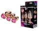 Набор радужных анальных пробок GLEAMING LOVE MULTICOLOUR PLUG SET (DT21792)