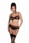 Сексуальный комплект с поясом для чулок LOVELIA SET black S/M - Passion (SO4778)