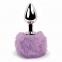 Анальная пробка FeelzToys - Bunny Tails Butt Plug Purple (SO5062)