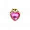 Анальная пробка с розовым камнем Jewellery (BS64035)