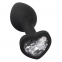 Анальная пробка с камнем Silicone Butt Plug, силикон (537594)