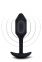 Анальна пробка з вібрацією Snug Plug 2 B-Vibe, силіконова, чорна (BV-014 BLK)