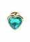 Анальная пробка S с зеленым камнем Boss of toys Jewellery (BS64042)