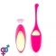 Виброяйцо Rianne S: Pulsy Playball Deep Pink с вибрирующим пультом Д/У, косметичка-чехол (SO3885)