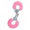Наручники розовые с мехом Toy Joy Furry fan cuffs (TJ63366)