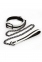 Нашийник з повідцем, світяться в темряві NS Novelties GLO BONDAGE COLLAR AND LEASH GREEN (T280848)
