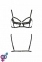 Бюстгальтер-стрепы с кружевом SOLON BRA black S/M - Passion Exclusive (PS28002)