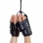 Манжети для підвісу за руки Kinky Hand Cuffs For Suspension з натуральної шкіри, колір чорний (SO5183)