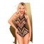 Боди с геометрическим орнаментом Penthouse - Go Hotter Black XL (SO5263)