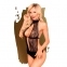 Боді з високим коміром і глибоким декольте Penthouse - Perfect Lover Black L/XL (SO5286)