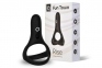 Двойное эрекционное кольцо Fun Town Rise Black, управление со смартфона (SO5747)