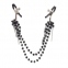 Затискачі для сосків Art of Sex - Nipple clamps Sexy Jewelry Black (SO5864)