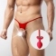 Чоловічі труси XS-2XL з силіконовою анальною пробкою Art of Sex - Joni plug panties size M Red (SO6175)