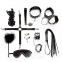 Набор Art of Sex - Spikes BDSM Set Leather, 10 предметов, натуральная кожа, Черный (SO7140)