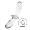 Скляний дилдо Satisfyer Double Crystal (Transparent) (SO8784)