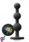 Анальная пробка с кристаллом GLAMS RIPPLE RAINBOW GEM BLACK (T280778)