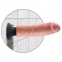 Вібратор на присосці King Cock бежевий, 8'' (PD544469)