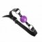 Кляп из экокожи Loveshop Latex BREATHABLE BALL GAG BLACK/PURPLE (F61428)