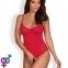 Боди Obsessive Jolierose teddy red L/XL (410428)