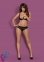 Комплект Obsessive MIAMOR SET S/M черная открыт,грудь (410666)