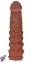 Насадка на член Pleasure X-Tender Penis Sleeve Brown Add 2