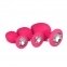 Набір анальних пробок Anal Diamond plug, Pink (810211)
