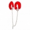 Оковы с мехом Ankle Cuffs, Red (810252)