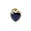 Анальная пробка с камнем в форме сердца Black Jewellery (BS64038)