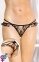Женские стринги - G-String 2447, черные