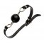 Кляп из силикона на цепочке Loveshop Latex BREATHABLE BALL GAG BLACK (F61432)
