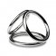 Потрійне ерекційне кільце Sinner Gear Unbendable - Triad Chamber Metal Cock and Ball Ring - Large (SO4617)