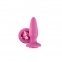 Анальна пробка з каменем GLAMS PINK GEM (T280422)