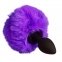 Анальна пробка з помпоном Зайчик Silicone, PURPLE S (820178)