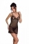 Сорочка с вырезами на груди + стринги LOVELIA CHEMISE black L/XL - Passion (SO4759)
