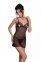 Сорочка с вырезами на груди + стринги LOVELIA CHEMISE black S/M - Passion (SO4760)