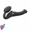 Безремневой страпон Strap-On-Me VIBRATING Black M (SO3354)