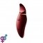 Клиторальный вибромассажер с язычком и вибрацией Zalo Hero, Wine Red (ZL01601)