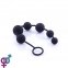 Анальные бусы Black Silicone Large (810334)