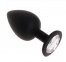 Анальная пробка Black Silicone Diamond, S (820140)