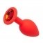 Анальная пробка Red Silicone Red, S (820154)