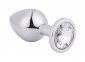 Анальная пробка Silver Metal Diamond, S (820165)