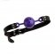 Кляп из экокожи Loveshop Latex BREATHABLE BALL GAG PURPLE (F61409)