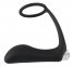 Масажер простати з эрекционным кільцем Black Velvets Vibrating Ring & Plug