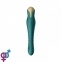 Вибромассажер с фрикциями и управлением со смартфона ZALO KING, Turquoise Green (ZL01801)