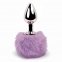Анальная пробка FeelzToys - Bunny Tails Butt Plug Purple (SO5062)