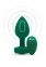 Анальна пробка з вібрацією та пультом B-Vibe - Vibrating Jewel Plug M/L Emerald (BV31665)