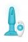 Анальна пробка з вібрацією та імітацією риммінгу b-Vibe Rimming Plug 2, блакитна (BV585793)