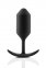 Анальна пробка із зміщеним центром ваги Snug Plug 3 B-Vibe, силіконова, чорна (BV-009 BLK)