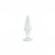 Анальная пробка стеклянная светящаяся NS Novelties FIREFLY GLASS TAPERED PLUG MEDIUM CLEAR (T280669)